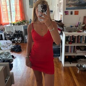 Urban Outfitters Vibrant Red Mini Dress